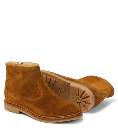 Pom D'api Sister Suede Boots In Brown