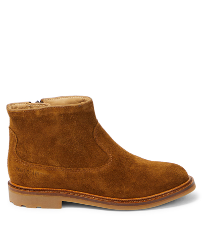 Pom D'api Sister Suede Boots In Brown