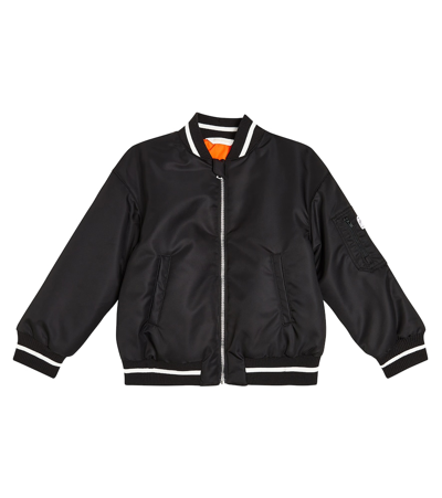 Shop Palm Angels Varsity Jacket In Black