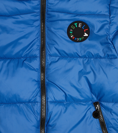 Shop Stella Mccartney Reversible Puffer Jacket In Blue