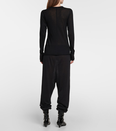 Shop The Row Dalbero Linen And Silk Tapered Pants In Black