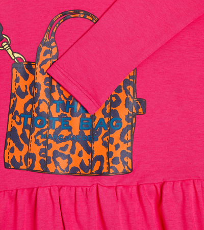 Marc Jacobs Printed Cotton Jersey Dress In Pink