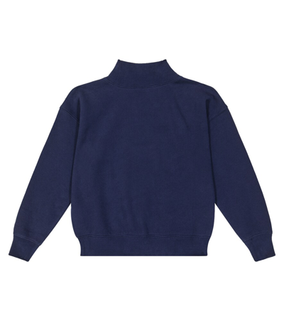 Shop Polo Ralph Lauren Cotton-blend Fleece Sweatshirt In Blue