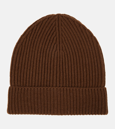 Dolce & Gabbana Wool And Cashmere Beanie In Brown