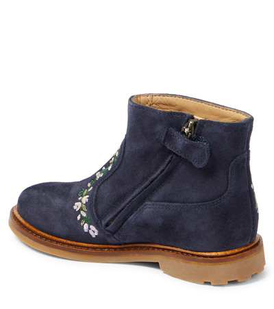 POM D'API SISTER BRODI EMBROIDERED SUEDE BOOTS 