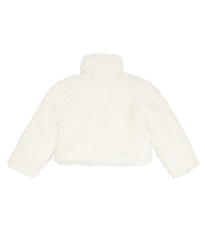 Shop Stella Mccartney Faux Fur Jacket In White