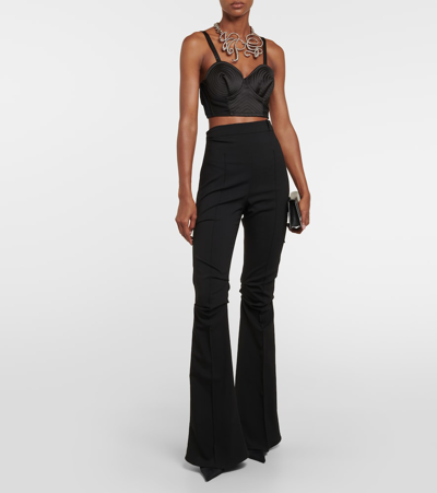 Jean Paul Gaultier Conical Corset Cropped Top In Black