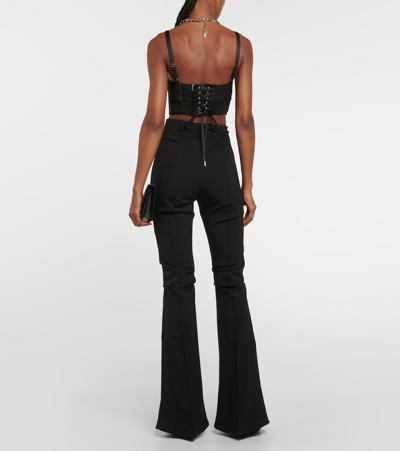 Jean Paul Gaultier Conical Corset Cropped Top In Black