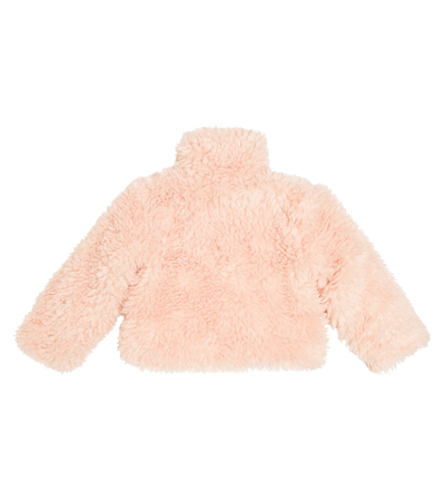 Shop Stella Mccartney Faux Fur Jacket In Pink