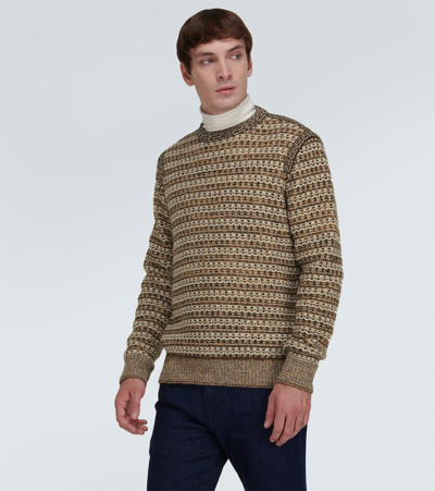 Shop Loro Piana Striped Cashmere Sweater In Multicoloured