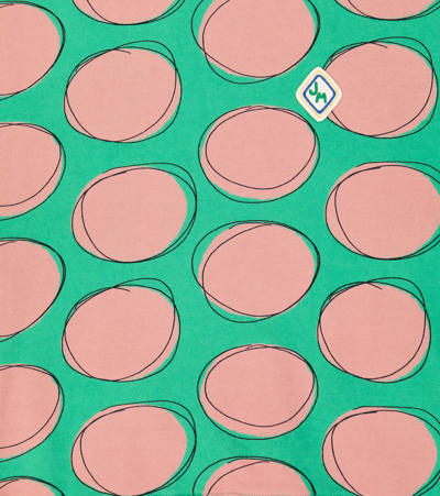 Jellymallow Pink Dot Cotton Jersey Sweatshirt In Green
