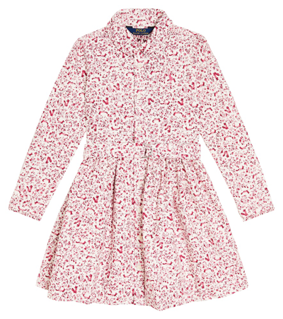 Shop Polo Ralph Lauren Francine Floral Cotton Dress In Multicoloured