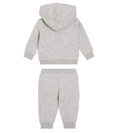 Shop Polo Ralph Lauren Baby Cotton-blend Fleece Sweatshirt And Pants Set In Grey