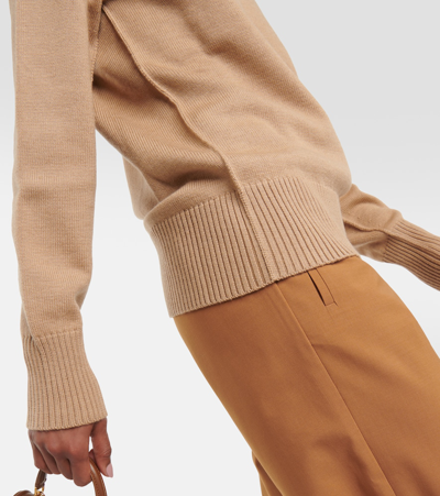 Dolce & Gabbana Virgin Wool Sweater In Beige