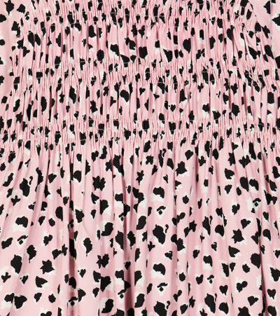 动物棉质连衣裙