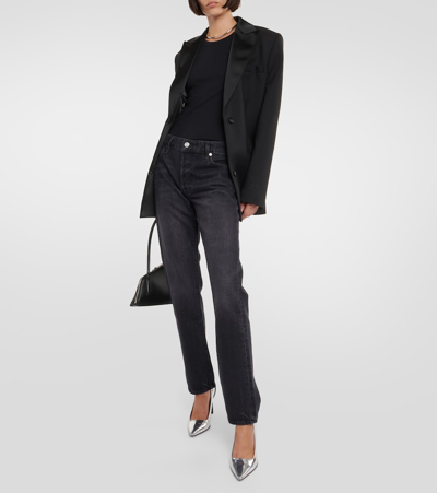 Frame Straight Jeans In Black