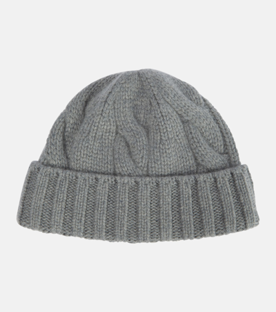 Shop Loro Piana Berretto Cashmere Beanie In Grey