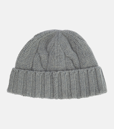 Shop Loro Piana Berretto Cashmere Beanie In Grey