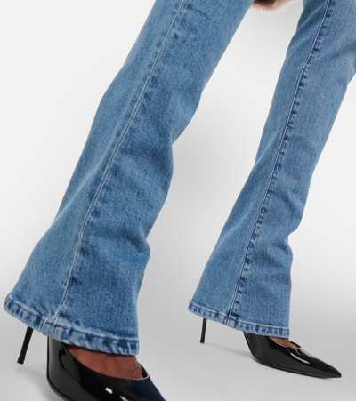 Shop Dolce & Gabbana Low-rise Bootcut Jeans In Blue