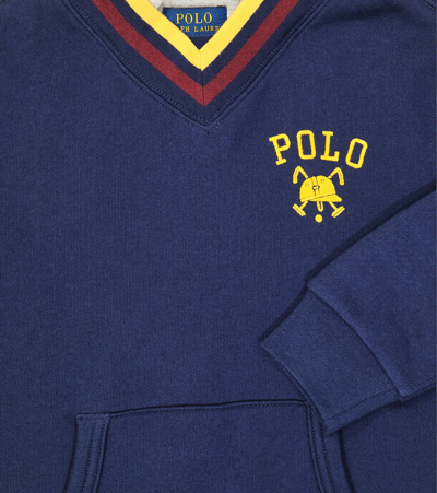 Shop Polo Ralph Lauren Cotton Jersey Sweatshirt In Blue