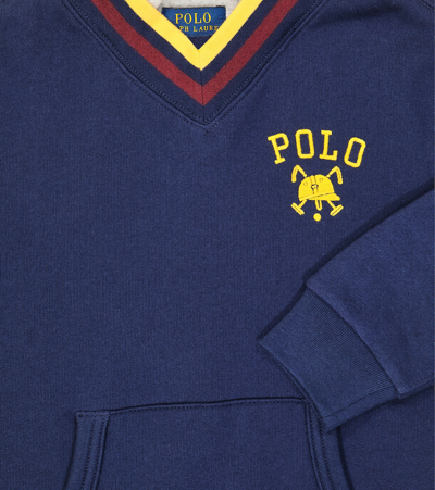 Polo Ralph Lauren Cotton Jersey Sweatshirt In Blue