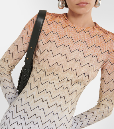 Missoni Zig Zag Midi Dress In Multicoloured