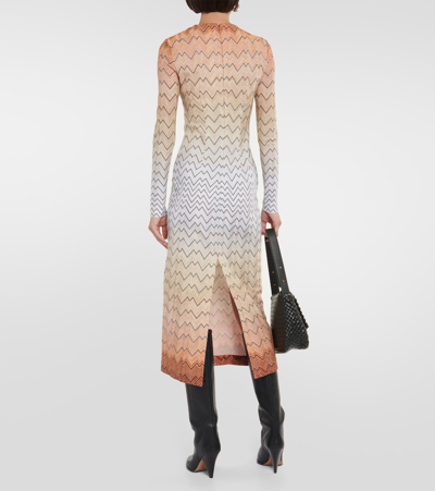 Missoni Zig Zag Midi Dress In Multicoloured
