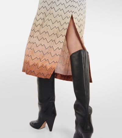 Missoni Zig Zag Midi Dress In Multicoloured