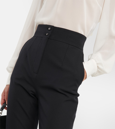 Dolce & Gabbana Black High-rise Trousers In Black