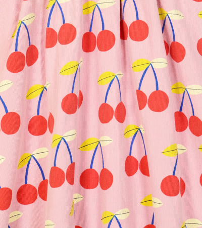 Jellymallow Printed Corduroy Skirt In Pink