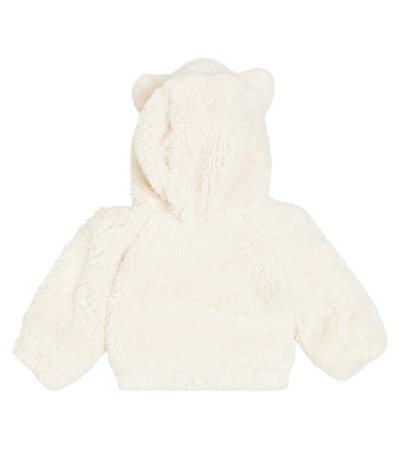 Shop Monnalisa Baby Faux Shearling Jacket In White