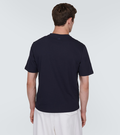 Shop Ami Alexandre Mattiussi Ami De Caur Cotton Jersey T-shirt In Blue