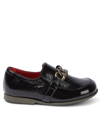 Shop Pèpè Patent Leather Loafers In Black