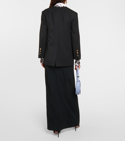 Shop Patou Wool Blazer In Black