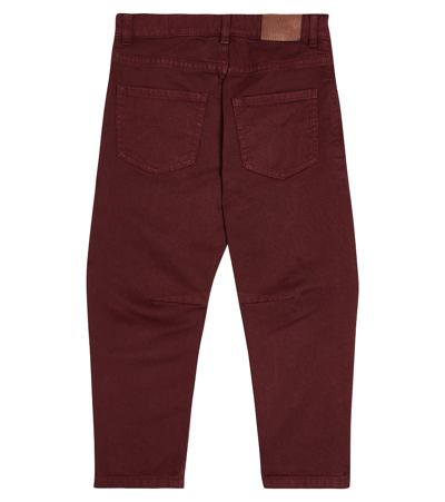 Shop Brunello Cucinelli Barrel-leg Jeans In Red
