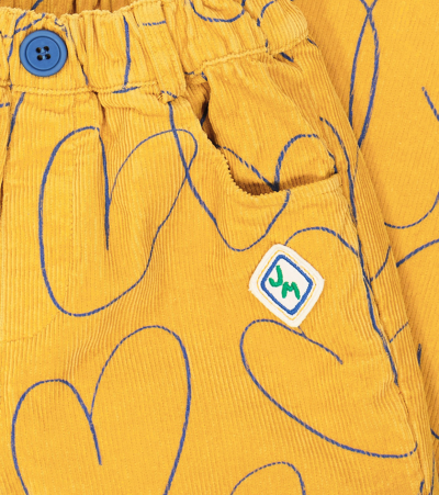 Shop Jellymallow Heart Corduroy Pants In Yellow