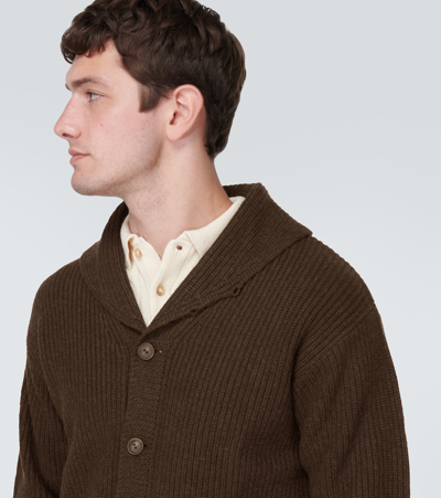 Shop Polo Ralph Lauren Wool-blend Cardigan In Brown