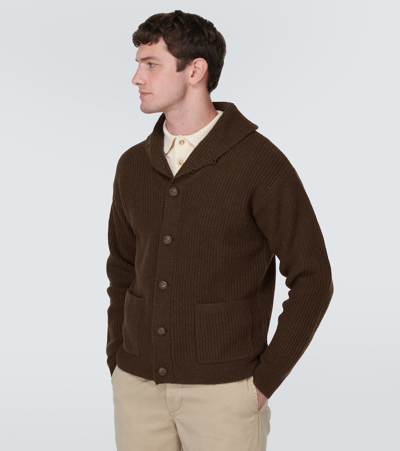 Shop Polo Ralph Lauren Wool-blend Cardigan In Brown