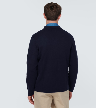 Shop Polo Ralph Lauren Wool Cardigan In Blue