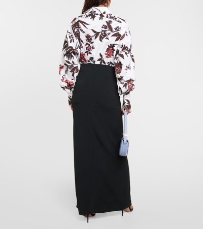 Shop Patou Maxi Skirt In Black
