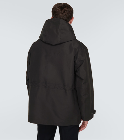 Shop Burberry Ekd Bonded Technical Jacket In Black