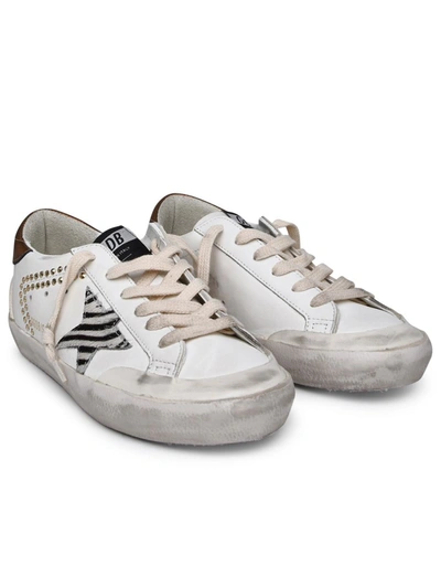 Shop Golden Goose 'super-star Penstar' White Nappa Leather Sneakers