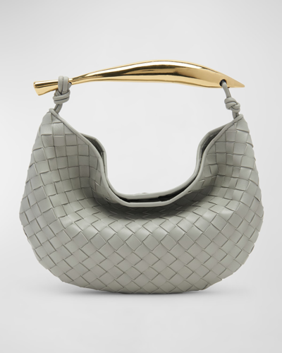 Shop Bottega Veneta Sardine Bag In Agate Grey-muse B