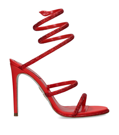 Shop René Caovilla Crystal-embellished Cleo Sandals 105 In Multi