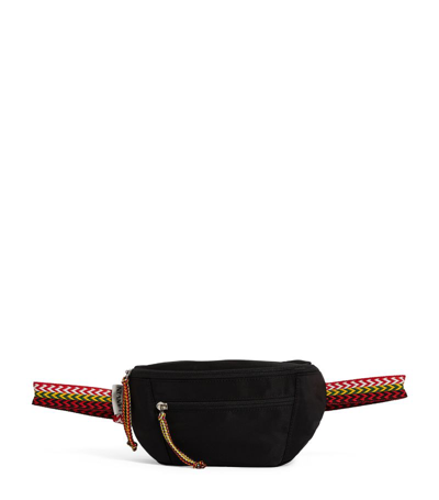 Shop Lanvin Waist Curb Belt Bag In Black