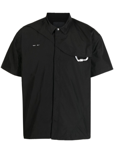 Shop Heliot Emil Carabiner Shirt - Men's - Polyester In Black