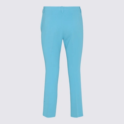 Etro Trousers Featuring Pleats And Ankle Length In Blue