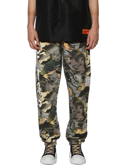 Shop Heron Preston Pants In Camouflage