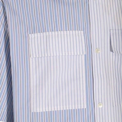 Shop Maison Kitsuné Maison Kitsune' Shirts In Blue-white