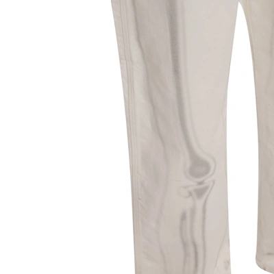 Off-white Carpenter Body Scan Print Loose-fitting Jeans In White